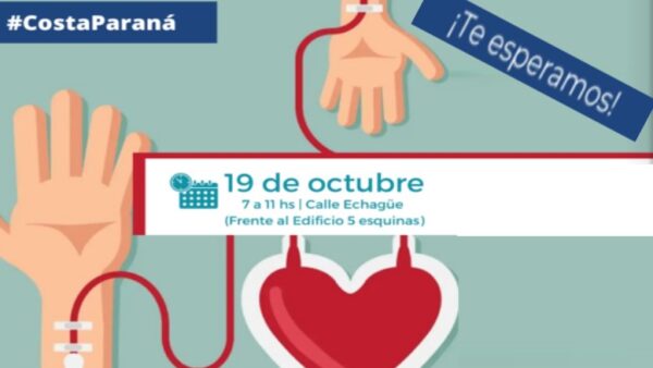 Organizada por radio “Costa Paraná”, el miércoles próximo se desarrollará una campaña de donación de sangre